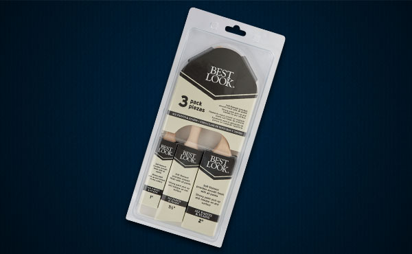 Best Look 3-Pc. Polyester Paint Brush Set Best Look 3-Pc. Polyester Paint Brush Set