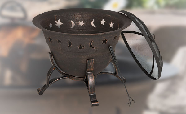 Outdoor Expressions 29" Moon & Stars Fire Pit Outdoor Expressions 29" Moon & Stars Fire Pit