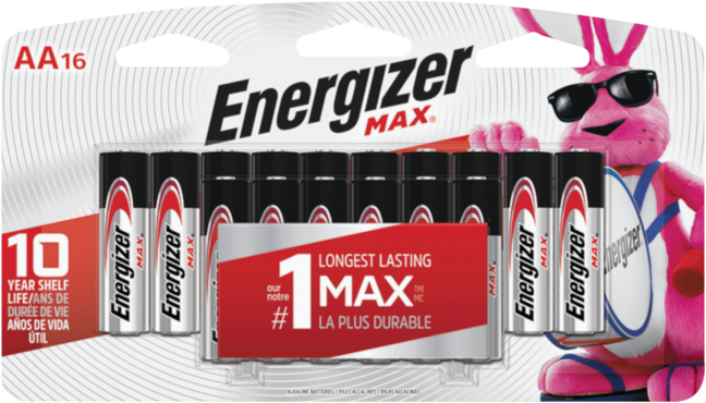 Energizer Max AA Alkaline Battery (16-Pack) Energizer Max AA Alkaline Battery (16-Pack)