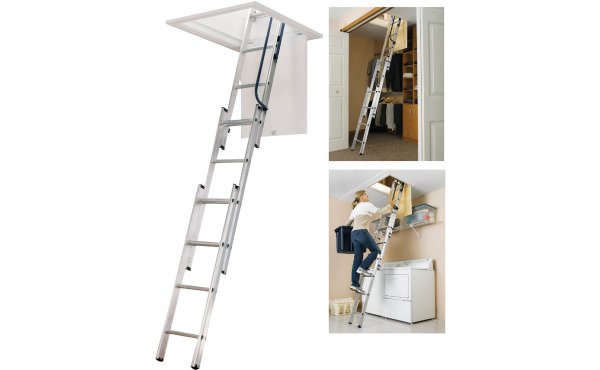 Werner Universal Aluminum Attic Stairs - Assorted Sizes Werner Universal Aluminum Attic Stairs - Assorted Sizes