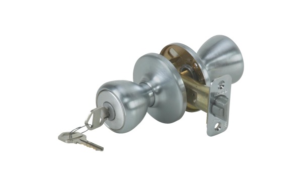 Kwikset Tylo Satin Chrome Entry Door Knob Kwikset Tylo Satin Chrome Entry Door Knob
