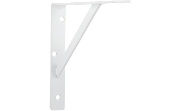 John Sterling 208 Series 12 In. D. x 8 In. H. White Steel Ultimate L-Bracket John Sterling 208 Series 12 In. D. x 8 In. H. White Steel Ultimate L-Bracket