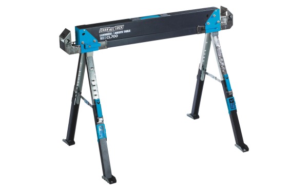 Channellock 39-1\/4 to 45-3\/4 In. Steel Adjustable Sawhorse Jobsite Table