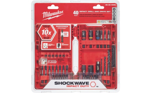 Milwaukee Shockwave 40-Piece Impact Duty Drill and Drive Set Milwaukee Shockwave 40-Piece Impact Duty Drill and Drive Set