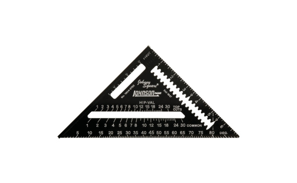 Johnson Level Johnny Square 7 In. Aluminum Professional Easy-Read Rafter Square Johnson Level Johnny Square 7 In. Aluminum Professional Easy-Read Rafter Square