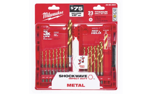 Milwaukee 23-Piece Titanium Drill Bit Set Milwaukee 23-Piece Titanium Drill Bit Set