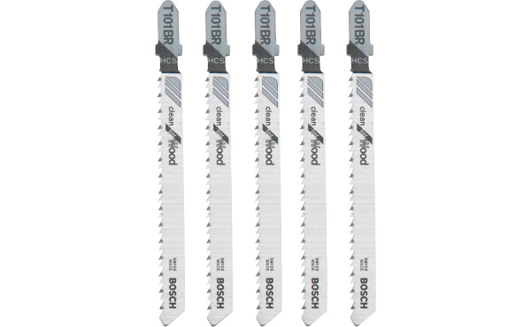 Bosch T-Shank 4 In. x 10 TPI High Carbon Steel Jig Saw Blade, Clean for Wood (5-Pack) Bosch T-Shank 4 In. x 10 TPI High Carbon Steel Jig Saw Blade, Clean for Wood (5-Pack)