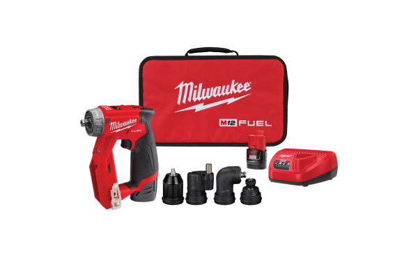 Milwaukee M12 FUEL Installation 12 Volt Lithium-Ion Brushless 3/8 In. Cordless Drill/Driver Kit