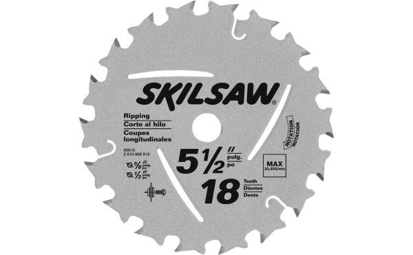 SKIL 5-1/2 In. 18-Tooth Ripping Circular Saw Blade SKIL 5-1/2 In. 18-Tooth Ripping Circular Saw Blade