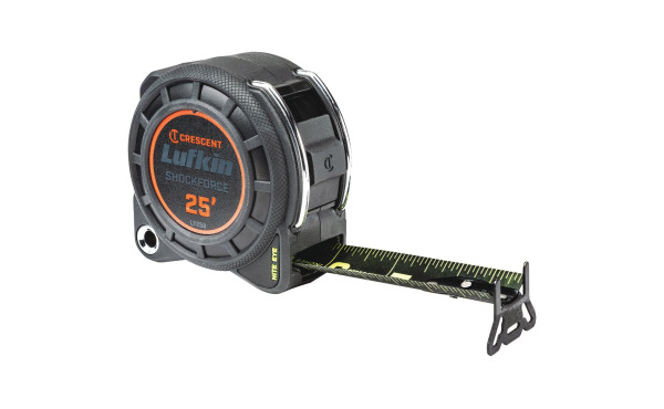 Crescent Lufkin Shockforce Nite Eye 1-3/16 In. x 25 Ft. Dual Sided Tape Measure386925 Crescent Lufkin Shockforce Nite Eye 1-3/16 In. x 25 Ft. Dual Sided Tape Measure386925