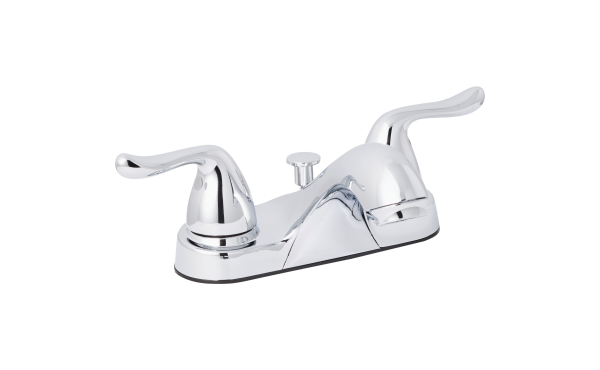 Home Impressions Polished Chrome 2-Handle Knob 4 In. Centerset Bathroom Faucet with Pop-Up Home Impressions Polished Chrome 2-Handle Knob 4 In. Centerset Bathroom Faucet with Pop-Up