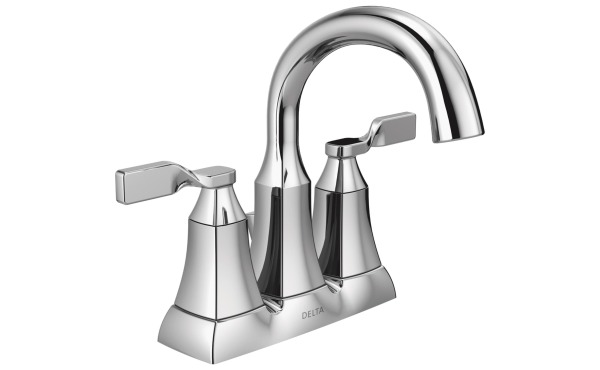 Delta Sawyer Chrome 2-Handle Lever 4 In. Centerset Bathroom Faucet with Pop-Up Delta Sawyer Chrome 2-Handle Lever 4 In. Centerset Bathroom Faucet with Pop-Up