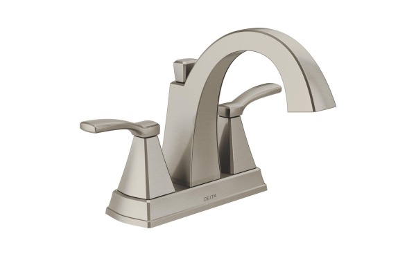 Delta Flynn Stainless Centerset Bathroom Faucet Delta Flynn Stainless Centerset Bathroom Faucet