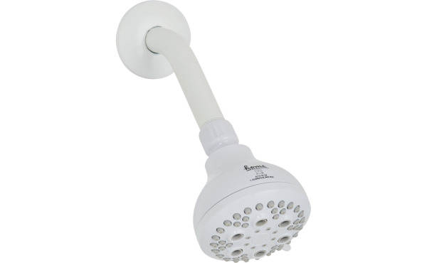 Home Impressions 5-Spray 1.8 GPM Fixed Showerhead, White