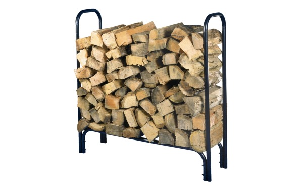 Home Impressions 4 Ft. Black Tubular Log Rack Home Impressions 4 Ft. Black Tubular Log Rack