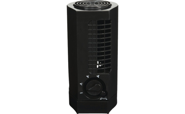 Best Comfort 10 In. 3-Speed Black Mini Tower Table Fan Best Comfort 10 In. 3-Speed Black Mini Tower Table Fan