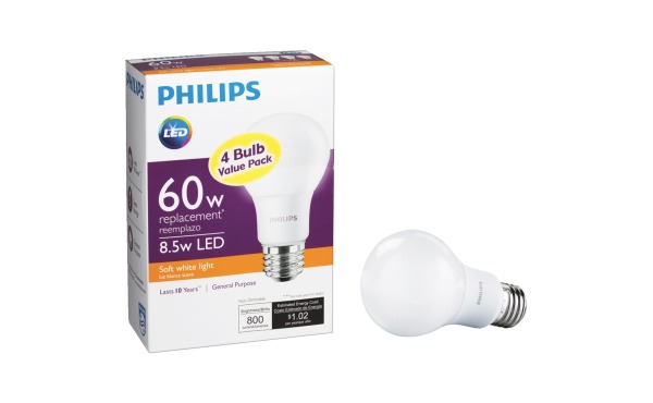 4-Pk. Philips Soft White or Daylight LED Light Bulbs 4-Pk. Philips Soft White or Daylight LED Light Bulbs