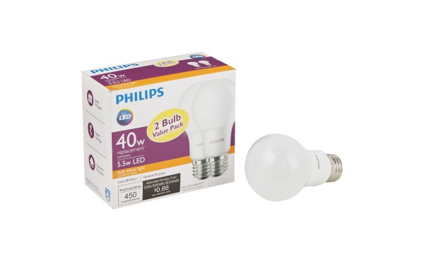 Philips A19 Medium LED Light Bulb Philips A19 Medium LED Light Bulb