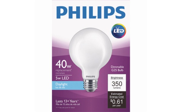 Philips G25 Medium LED Decorative Light Bulbs Philips G25 Medium LED Decorative Light Bulbs