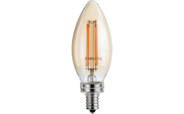 Philips Vintage Edison 40W Equivalent Soft White B11 Candelabra LED Decorative Light Bulb Philips Vintage Edison 40W Equivalent Soft White B11 Candelabra LED Decorative Light Bulb