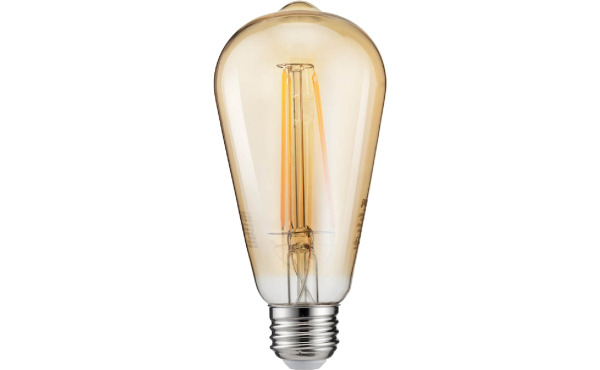 Philips Vintage Edison 40W Equivalent Amber Warm White/Daylight ST19 Medium LED Decorative Light Bulb
