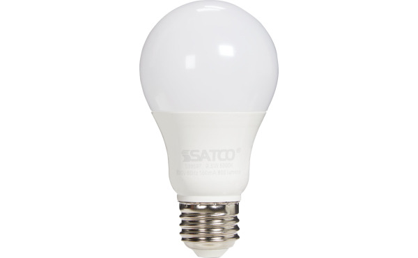 Satco Nuvo 60W Equivalent Warm White A19 Medium Dusk To Dawn LED Light Bulb