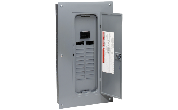 Square D Homeline 100A 20-Space 40-Circuit Indoor Main Breaker Plug-on Neutral Load Center Square D Homeline 100A 20-Space 40-Circuit Indoor Main Breaker Plug-on Neutral Load Center