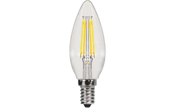 Satco 40W Equivalent Warm White B11 Candelabra LED Decorative Light Bulb (2-Pack)