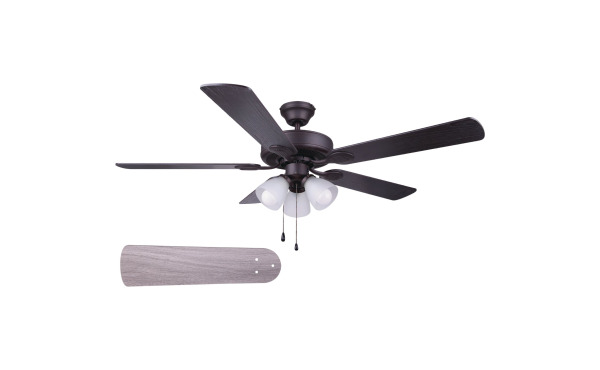 Home Impressions Villa 52 In. Ceiling Fan with Light Kit Home Impressions Villa 52 In. Ceiling Fan with Light Kit