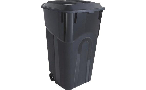 United Solutions Rough and Rugged 32 Gal. Outdoor Trash Can with Attached Lid