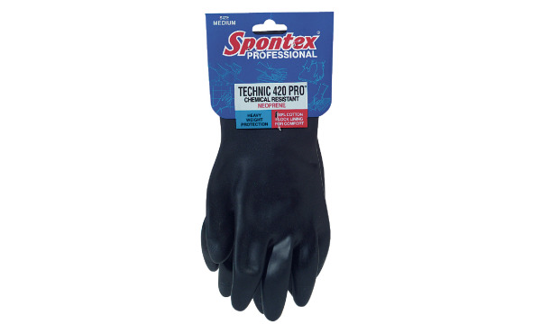 Spontex Technic 420 Pro Medium Neoprene Rubber Glove - Assorted Sizes Spontex Technic 420 Pro Medium Neoprene Rubber Glove - Assorted Sizes