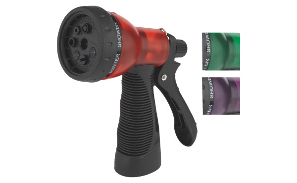 Best Garden Poly Translucent 7-Pattern Nozzle, Assorted Colors Best Garden Poly Translucent 7-Pattern Nozzle, Assorted Colors