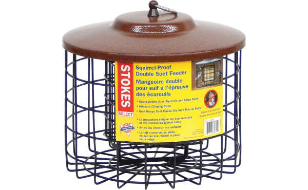 Stokes Select Black 2-Cake Metal Squirrel Proof Suet Feeder Stokes Select Black 2-Cake Metal Squirrel Proof Suet Feeder