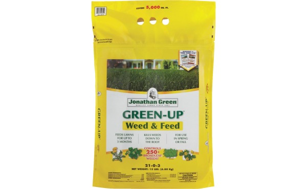 Jonathan Green Veri-Green Weed & Feed 16 Lb. 5000 Sq. Ft. 21-0-3 Lawn Fertilizer with Weed Killer Jonathan Green Veri-Green Weed & Feed 16 Lb. 5000 Sq. Ft. 21-0-3 Lawn Fertilizer with Weed Killer