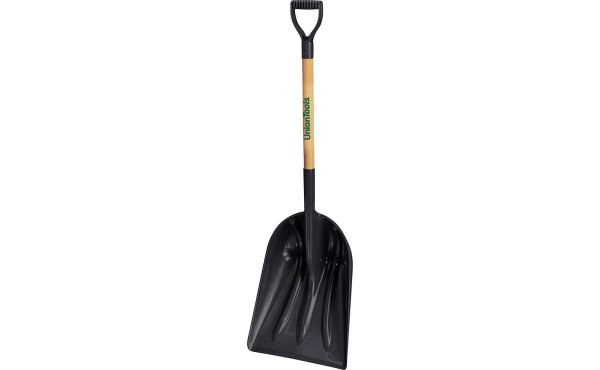 Union Tools 14.25 In. Poly Snow Shovel with 27.5 In. Wood Handle