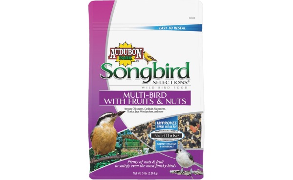 Audubon Park Songbird Selections 5 Lb. Fruit & Nut Wild Bird Seed Audubon Park Songbird Selections 5 Lb. Fruit & Nut Wild Bird Seed