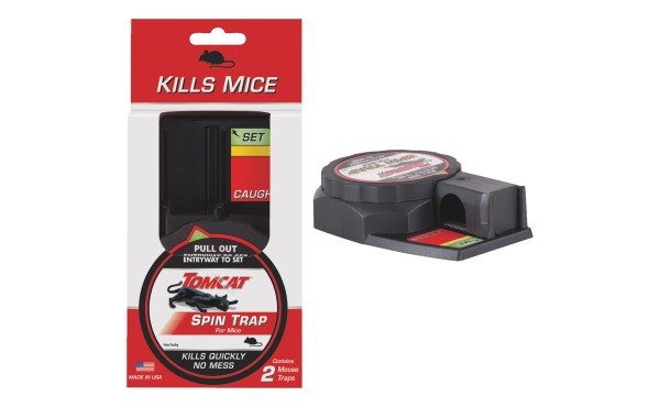 2-Pk. Tomcat Spin Trap Mechanical Mouse Traps 2-Pk. Tomcat Spin Trap Mechanical Mouse Traps