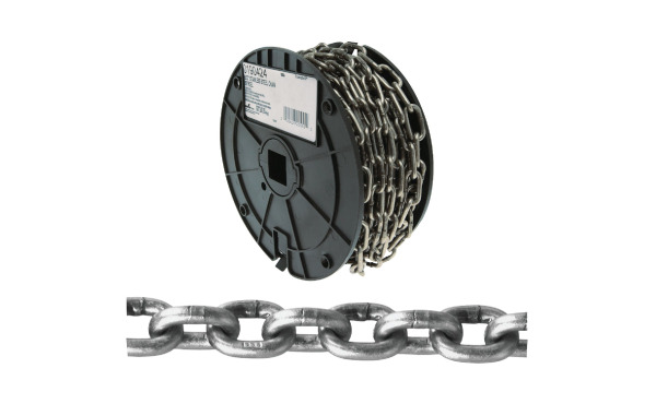 Campbell 5/32 In. 50 Ft. Bright Stainless Steel Coil Chain Campbell 5/32 In. 50 Ft. Bright Stainless Steel Coil Chain