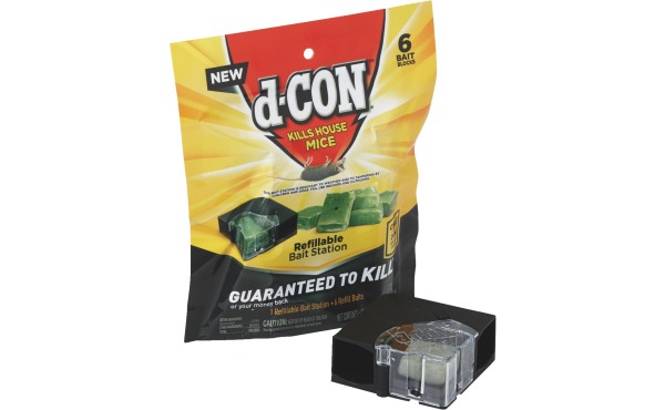 D-Con Refillable Corner Fit Mouse Bait Station (6-Refill) D-Con Refillable Corner Fit Mouse Bait Station (6-Refill)