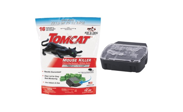 Tomcat Mouse Killer I Refillable Mouse Bait Station (16-Refill) Tomcat Mouse Killer I Refillable Mouse Bait Station (16-Refill)