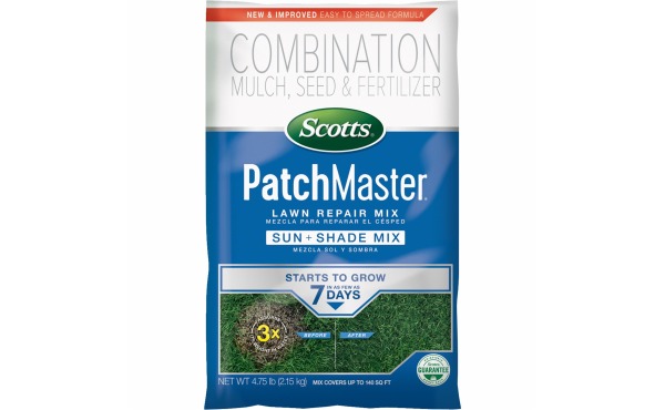 Scotts PatchMaster 4.75 Lb. 115 Sq. Ft. Coverage Sun & Shade Grass Patch & Repair Scotts PatchMaster 4.75 Lb. 115 Sq. Ft. Coverage Sun & Shade Grass Patch & Repair