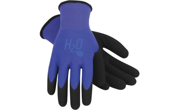 Mud H2O Women's Medium Latex Coated Polyester Cobalt Blue Garden Glove Mud H2O Women's Medium Latex Coated Polyester Cobalt Blue Garden Glove