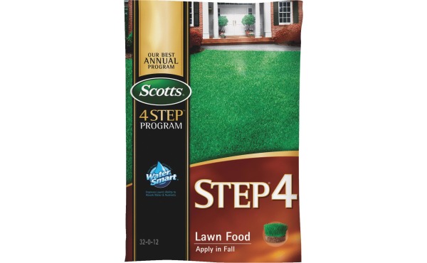 Scotts 4-Step Program Step 4 12.50 Lb. 5000 Sq. Ft. 32-0-12 Fall Lawn Fertilizer Scotts 4-Step Program Step 4 12.50 Lb. 5000 Sq. Ft. 32-0-12 Fall Lawn Fertilizer