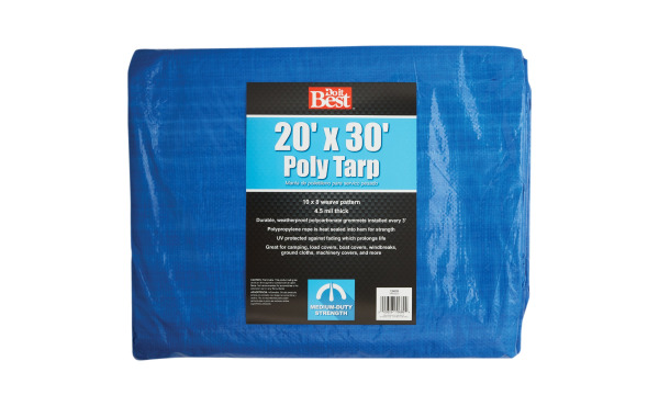 Do it Best Blue Woven Medium Duty Poly Tarp - 14x18, 16x20, 18x24, 20x30 Do it Best Blue Woven Medium Duty Poly Tarp - 14x18, 16x20, 18x24, 20x30