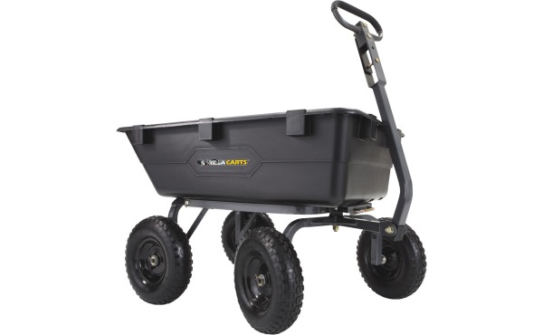 Gorilla Carts 6.5 Cu. Ft. 1200 Lb. Poly Tow-Behind Garden Cart Gorilla Carts 6.5 Cu. Ft. 1200 Lb. Poly Tow-Behind Garden Cart