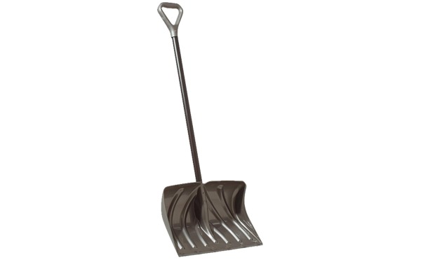 Suncast 20 In. Graphite Snow Shovel & Pusher With 38 In. Steel Handle