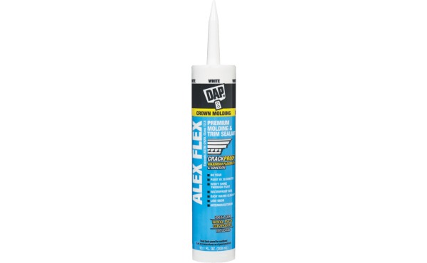 DAP ALEX FLEX 10.1 Oz. Premium Molding & Trim Acrylic Latex Sealant, White DAP ALEX FLEX 10.1 Oz. Premium Molding & Trim Acrylic Latex Sealant, White