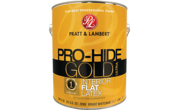 Pratt & Lambert Pro-Hide Gold Ultra Latex Interior Wall Paint, Bright White Base, 1 Gal. Pratt & Lambert Pro-Hide Gold Ultra Latex Interior Wall Paint, Bright White Base, 1 Gal.
