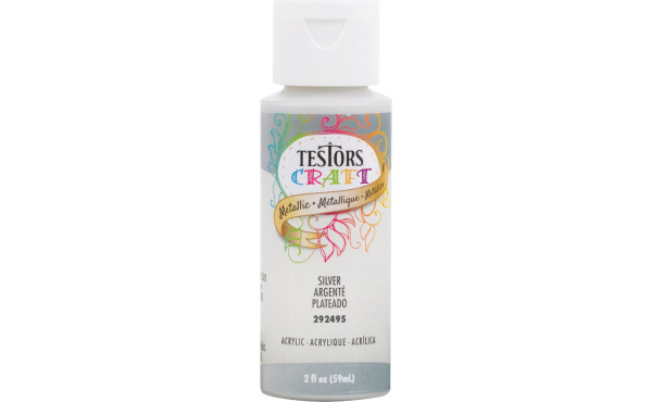 Testors 2 Oz. Acrylic Metallic Craft Paint Testors 2 Oz. Acrylic Metallic Craft Paint