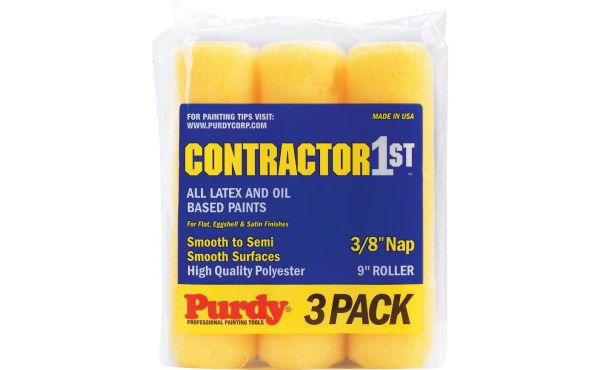 Purdy Contractor 1st 9 In. x 3/8 In. Knit Fabric Roller Cover (3-Pack) Purdy Contractor 1st 9 In. x 3/8 In. Knit Fabric Roller Cover (3-Pack)